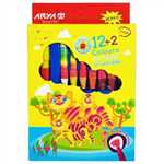 پاستل روغنی 2+12 مقوایی 2027 آریا